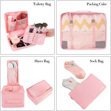 BAGAIL Packing Cubes Set for Efficient Travel