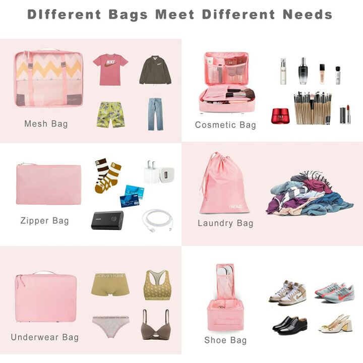 BAGAIL Packing Cubes Set for Efficient Travel