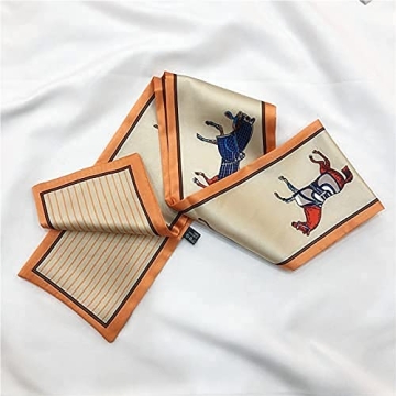 90s Vegan Leather Shoulder Bag with Silk Scarf Gift Box