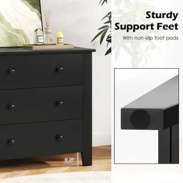 Giantex 3-Drawer Dresser - Versatile Storage Solution