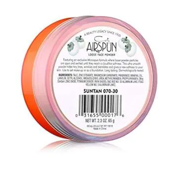Coty Airspun Loose Face Powder 2.3 oz. Suntan Tone Loose Face Powder, for Setting Makeup or as Foundation, Lightweight, Long Lasting,Pack of 1