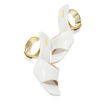 XYD Women Summer Slide Sandals High Heels Beach Wedding