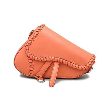 PURFANREE Women Trendy Saddle Shoulder Bag Clutch Purse Underarm Handbag Satchel HandBag Crossbody B...