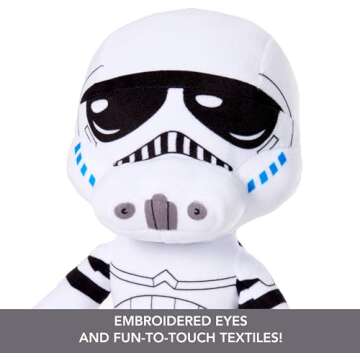 Mattel Star Wars Plush Talkers Soft Toys, 11 to 12-Inch Stormtrooper Plush with 10 Sounds & Phrases, Collectible Soft Dolls