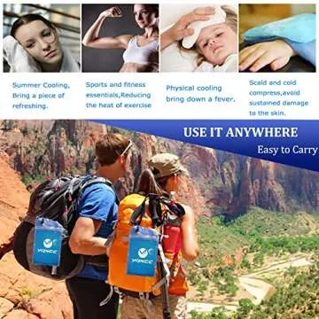 YQXCC 4 Pack Cooling Towel (40"x12") - Microfiber Ice Towel for Neck, Yoga, Golf, Gym, Camping, Running & More Activities