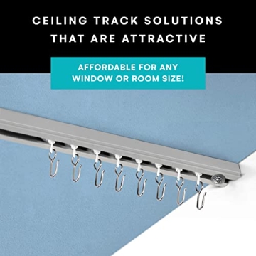 RoomDividersNow Aluminum Ceiling Curtain Track Set for Stylish Spaces
