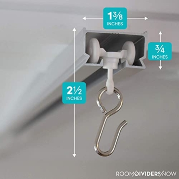 RoomDividersNow Aluminum Ceiling Curtain Track Set for Stylish Spaces