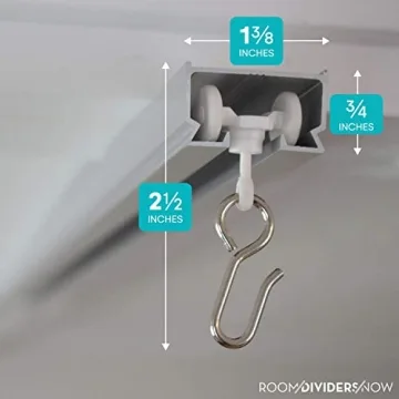 RoomDividersNow Aluminum Ceiling Curtain Track Set for Stylish Spaces