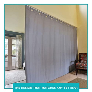 RoomDividersNow Aluminum Ceiling Curtain Track Set for Stylish Spaces