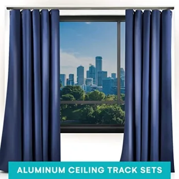RoomDividersNow Aluminum Ceiling Curtain Track Set for Stylish Spaces