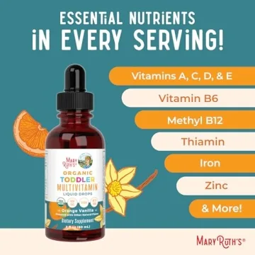 MaryRuth Organics Multivitamin Drops with Iron for Toddlers