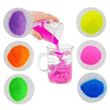 JULAN 6 Pack Magic Sand - Space Sand Hydrophobic Sand Play Sand Colored Sand Toys for Kids & Adults-6 Colors