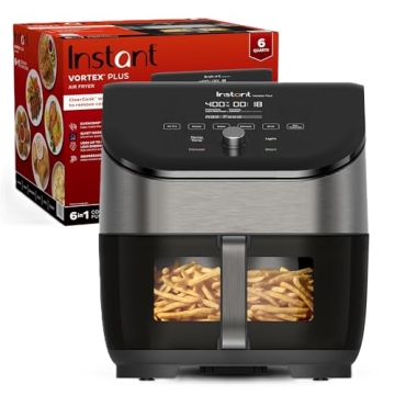 Instant Vortex Plus Air Fryer 6QT Odor Erase Technology