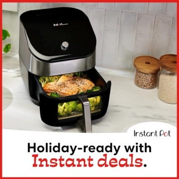 Instant Vortex Plus Air Fryer 6QT Odor Erase Technology