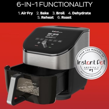 Instant Vortex Plus Air Fryer 6QT Odor Erase Technology
