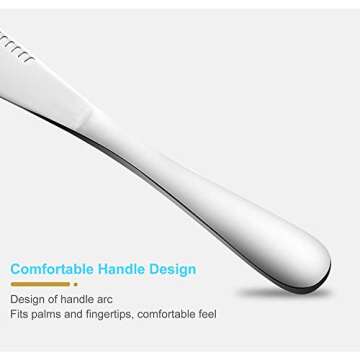 HAHAYOO The Better Butter Spreader Knife, Butter Knife Spreaders, Stainless Steel Butter Knives Curler, Butter Knifes for Cold Butter Slicer with Holes, Butter Grater, 3 in 1 Kitchen Gadgets Serrated