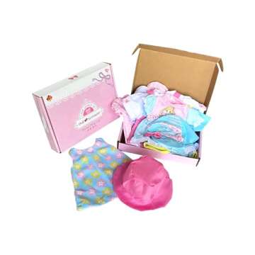 Huang Cheng Toys 12 Pcs Set Handmade Baby Doll Clothes Dress Outfits Costumes for 12 13 14 15 inch D...