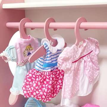 Huang Cheng Toys 12 Pcs Set Handmade Baby Doll Clothes Dress Outfits Costumes for 12 13 14 15 inch Doll，Doll Hat Umbrella Mirror Comb Girl Christmas Birthday Gift for Little Girl