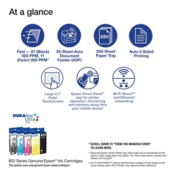 Efficient Epson WorkForce Pro WF-3823 Wireless All-in-One Printer