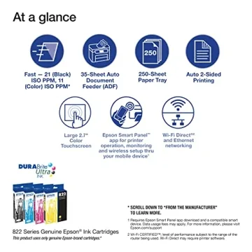 Efficient Epson WorkForce Pro WF-3823 Wireless All-in-One Printer