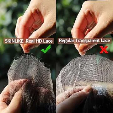 BEEOS 6x6 Skinlike Real HD Lace Closure Only, 0.10mm Ultra-thin Undetectable Swiss Lace Pre Plucked Straight Full Cuticle Aligned Virgin Human Hair Closure Bleached Knots 18 Inch