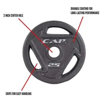 Olympic Grip Plate - Durable 25-Pound Weight Plate