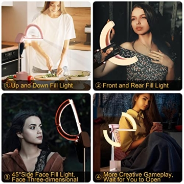 Compact Portable Ring Light with Remote Control for Selfies