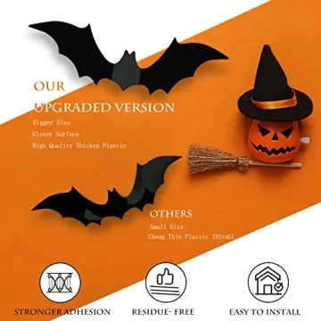 Halloween Decorations Bats Wall Decor for Indoor Halloween Fun