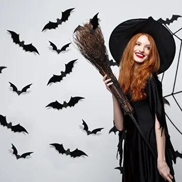 Halloween Decorations Bats Wall Decor for Indoor Halloween Fun