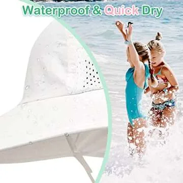 XIAOHAWANG Girls Sun Hat Baby Beach Hats Toddler Boys UPF 50+ Kids Summer Protection Cap Wide Brim N...