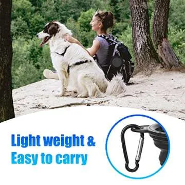 Dog Bowl Pet Collapsible Bowls, 2 Pack Collapsible Dog Water Bowls for Cats Dogs, Portable Pet Feeding Watering Dish for Walking Parking Traveling with 2 Carabiners (Small, Black+Black)
