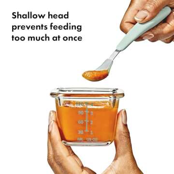 OXO Tot On-The-Go Feeding Spoon - Opal: A Perfect Companion for Baby Meals