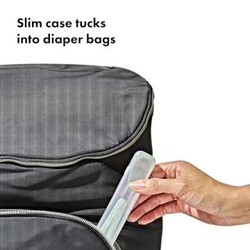 OXO Tot On-The-Go Feeding Spoon Set - Portable and Safe