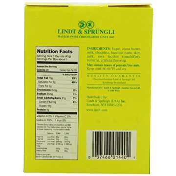 Lindt Chocolate Carrots, Solid Milk Chocolate with Hazelnut, 1.9 Oz (Pack of 2)