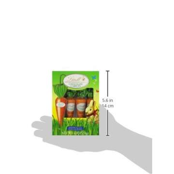 Lindt Chocolate Carrots, Solid Milk Chocolate with Hazelnut, 1.9 Oz (Pack of 2)