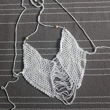 Stylish MBAY Womens Crochet Fringed Swimwear for Summer