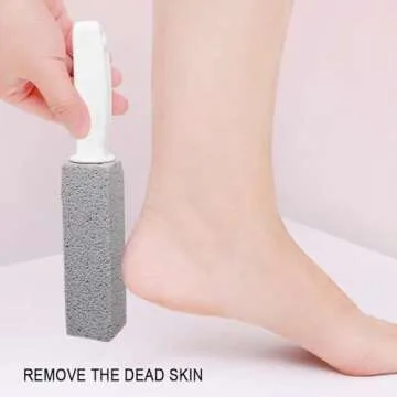 LEILTON 4 Pcs Pumice Stone for Cleaning, Pumice Stone Toilet Bowl Cleaners,Hard Water Ring Remover,Suitable for Cleaning Toilets, Kitchen Sinks, Bathtubs