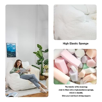 Recaceik Giant Beanbag Chair for Ultimate Comfort