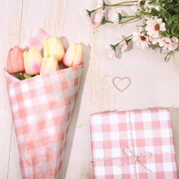 Charming Buffalo Plaid Tissue Paper for Gifts and Crafts