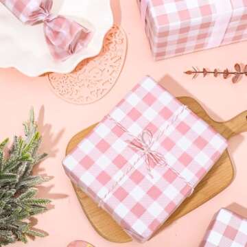 Charming Buffalo Plaid Tissue Paper for Gifts and Crafts