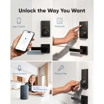 eufy Security Smart Lock C30, Keyless Entry, Built-in WiFi Deadbolt for Front Door, No Bridge Required, Easy Installation, App Remote Control, Auto Lock