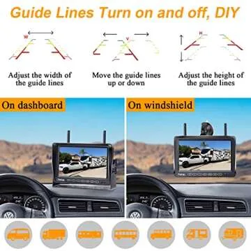 Yakry Y27 RV Backup Camera Wireless - HD 1080P Monitor