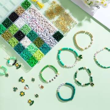 Goldwise St. Patrick's Day Bracelet Kit - 3900 Pcs Fun