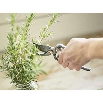 Barebones Pruner - Heavy Duty, Non-Slip Pruning Shears with Durable Blades - Old World Japanese Design, Plant Trimming Scissors - Ideal Houseplant Accessories & Garden Tools