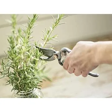 Barebones Pruner - Heavy Duty, Non-Slip Pruning Shears with Durable Blades - Old World Japanese Design, Plant Trimming Scissors - Ideal Houseplant Accessories & Garden Tools