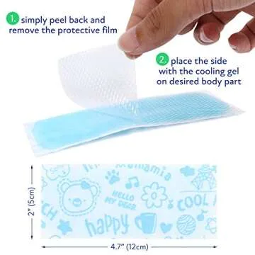 LotFancy Fever Patch for Kids - Instant Cooling Relief