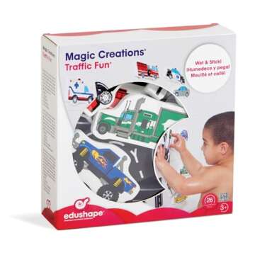 Edushape Magic Creations Bath Play Set - Traffic Fun
