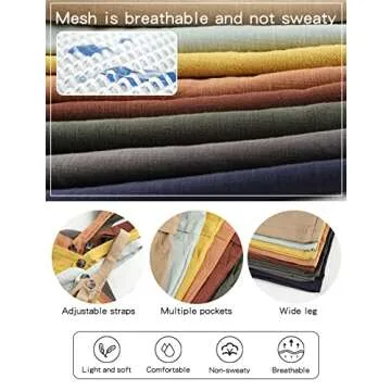 Gihuo Women's Baggy Linen Overalls for Effortless Summer Style