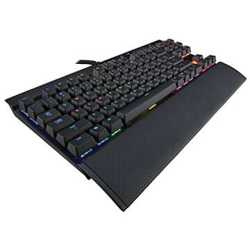 Corsair Gaming K65 RGB Compact Mechanical Gaming Keyboard - with Cherry MX Red Switches