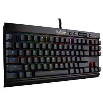 Corsair Gaming K65 RGB Compact Mechanical Gaming Keyboard - with Cherry MX Red Switches